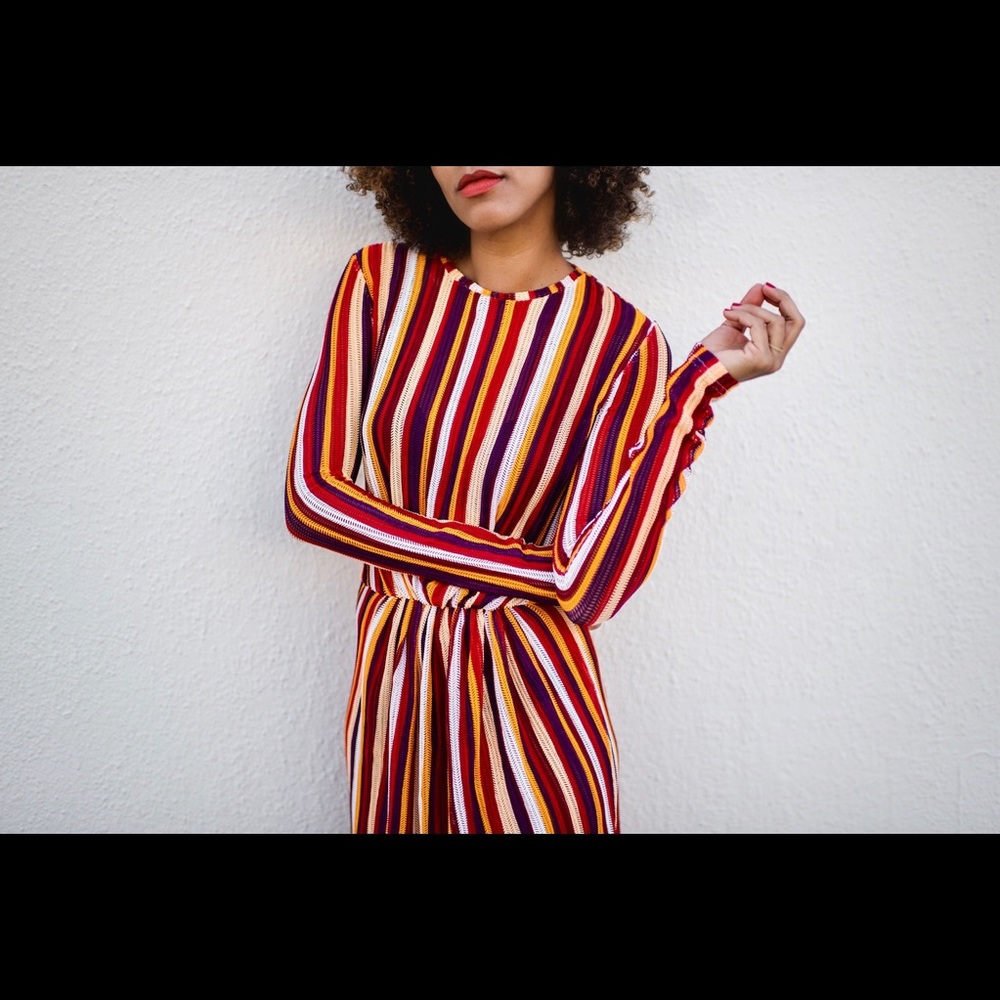 Zara Multicolored striped dress in perfect condition